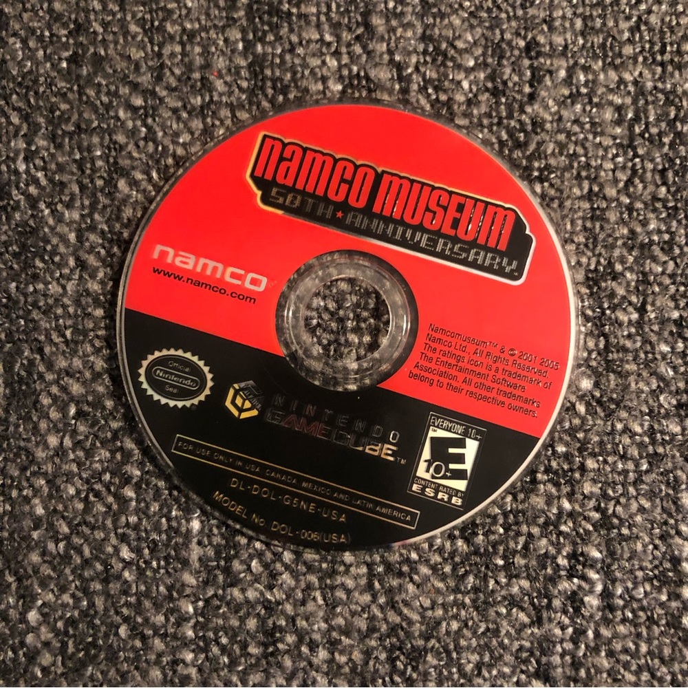 Namco Museum 50th Anniversary Nintendo Gamecube Game Disc Only